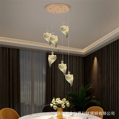 Decorbites™ Elegante Acryl-Kronleuchter für das Wohnzimmer und Esszimmer in einer Duplex-Wohnung