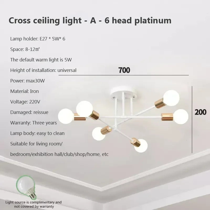 Decorbites™ LED-Deckenleuchter: Moderne Leuchte für Wohnzimmer, Schlafzimmer, Flur – Indoor-Home-Dekoration