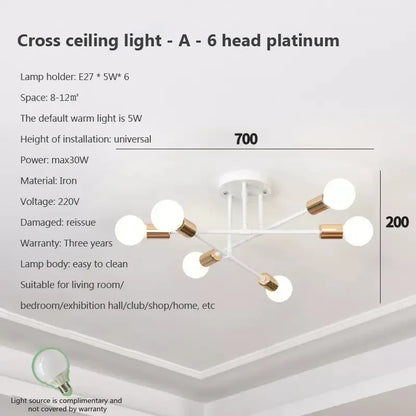 Decorbites™ LED-Deckenleuchter: Moderne Leuchte für Wohnzimmer, Schlafzimmer, Flur – Indoor-Home-Dekoration
