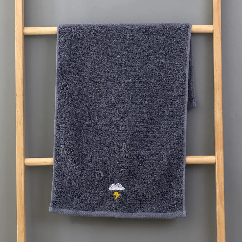 Cotton Weather Embroidery Towel