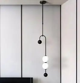Decorbites™ Schwarz & Gold Minimalistische Eisen-Kronleuchter - Modernes Nordisches Design-Beleuchtung