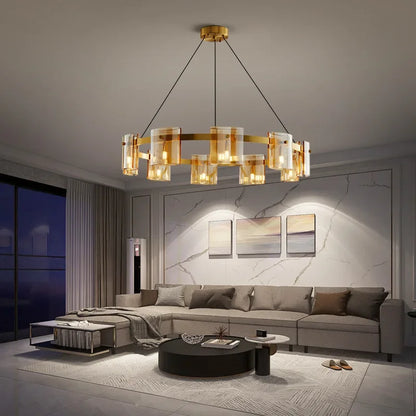 Decorbites™ Elegante Rauchglas-Hängelampe Deckenbeleuchtung für Esszimmer Wohnzimmer Schlafzimmer