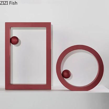 Decorbites™ Geometrische Kreis-Schreibtisch-Dekoration Minimalistisches Modernes Abstraktes Kunstästhetisches Dekor