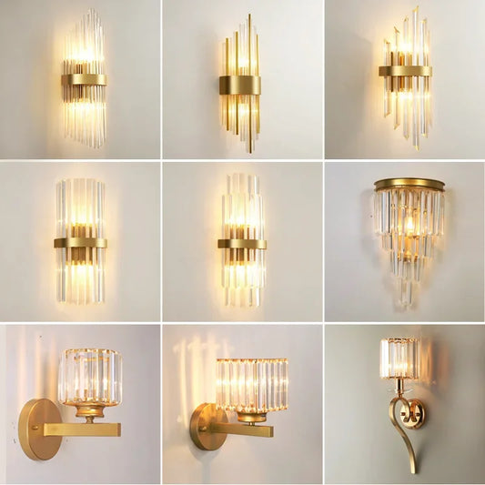 Decorbites™ Kristall-Wandleuchte: Moderne Luxus-Drahtlose Aufladbare Wandlampe für Schlafzimmer & Wohnzimmer