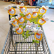 Crochet Sunflower Rabbit Bouquet