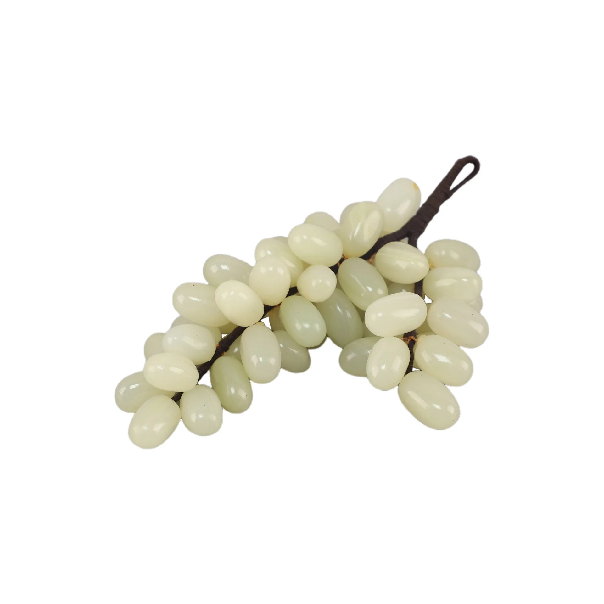 Green Jade Grape Sculpture