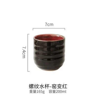 Decorbites™ Japanischer Stil Keramik Teetasse Porzellan Trinkgefäß Becher - 1 Stk.