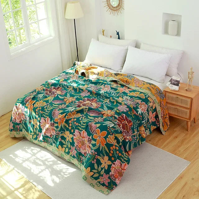 Cotton Gauze Boho Quilt