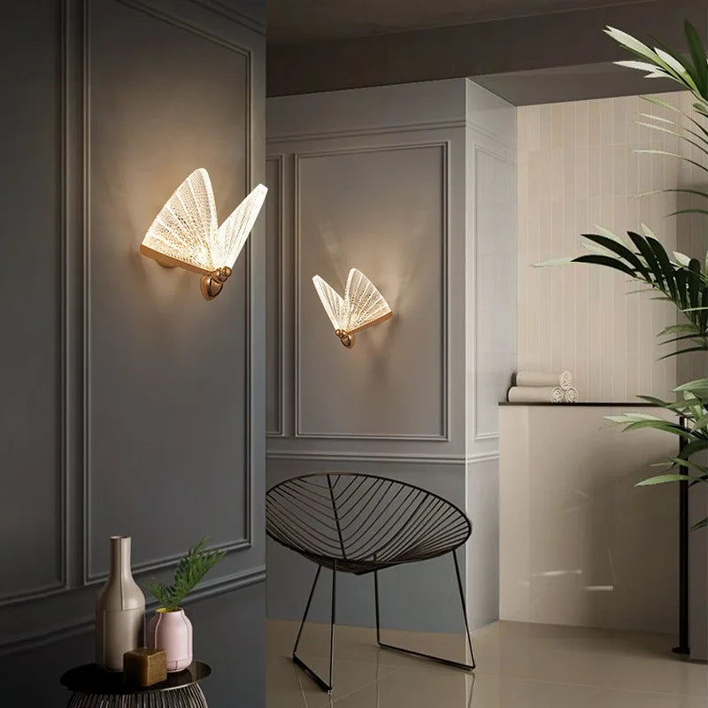 Decorbites™ LED-Schmetterlings-Wandleuchten für Schlafzimmer und Wohnzimmerdekoration, Innenleuchte