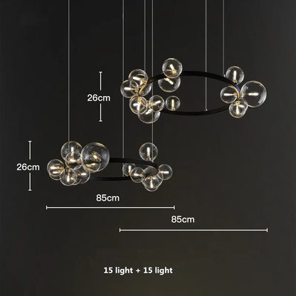 Decorbites™ Glasballen-G9-LED-Kronleuchter: Modernes minimalistisches nordisches Design