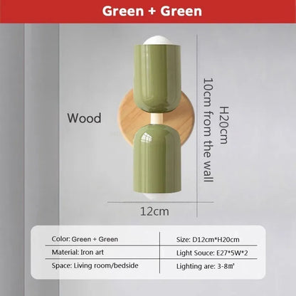 Decorbites™-Creme-Reißverschluss-Holzwandlampe für Schlafzimmer, Wohnzimmer, Flurbeleuchtung