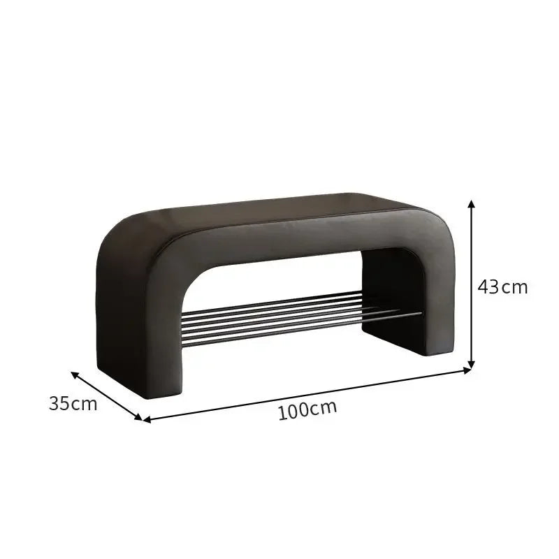 Decorbites™-Leder-Schuhwechsler-Hocker: Stilvolles und funktionales Sitzmöbel für Wohnzimmer und Schlafzimmer.
