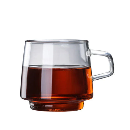 Decorbites™ Glas-Kaffeetasse: Bunte, langlebige, hitzebeständige Tasse für Tee, Saft, Milch