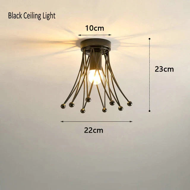 Gold Crown Ceiling Light