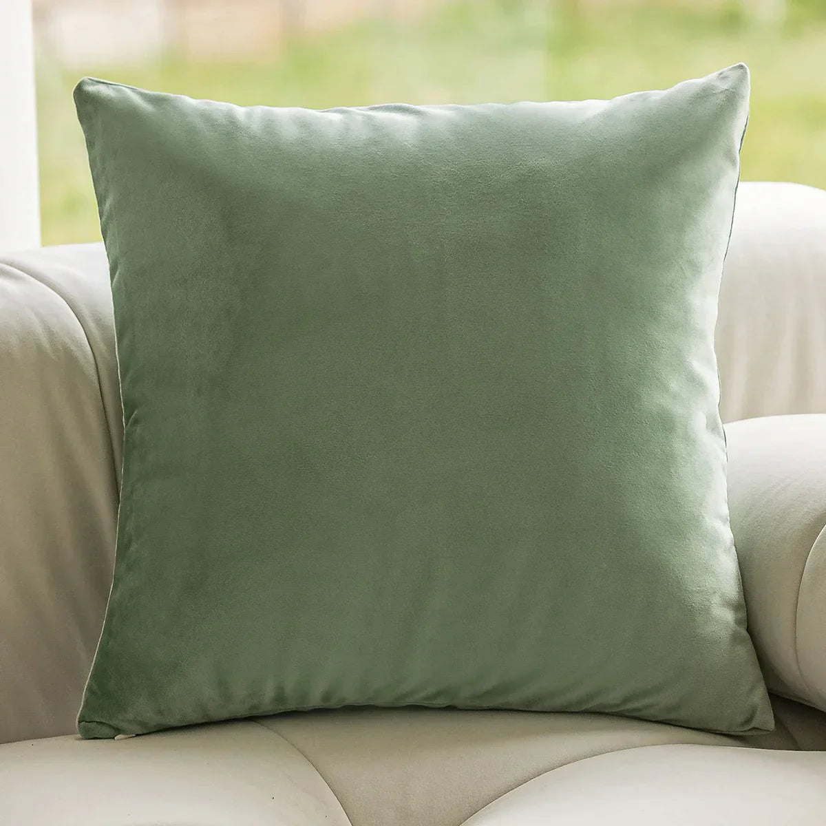 Decorbites™ Grüne Pflanzen-Jacquard-Kissenbezüge für leichten Luxus im Wohnzimmer-Dekor