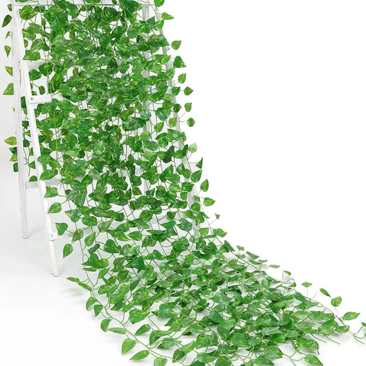 Decorbites™ Grüne Seiden-Hänge-Girlande für Weihnachten zur Dekoration von Zuhause und Garten
