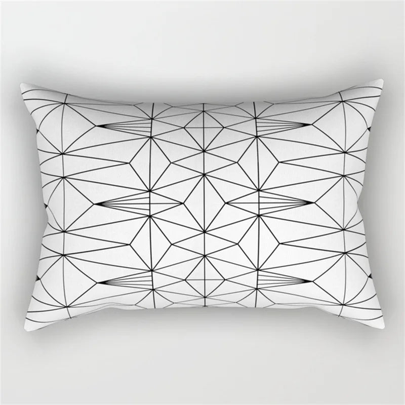 Decorbites™ Geometrisches Wellenlinien-Taljen-Kissenbezug-Set