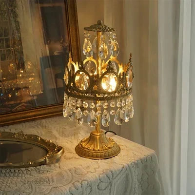 Decorbites™ Kristallkrone-Kronleuchter LED-Hängeleuchte für Wohnzimmer und Schlafzimmer – Moderne Luxus Vintage Französische Beleuchtung