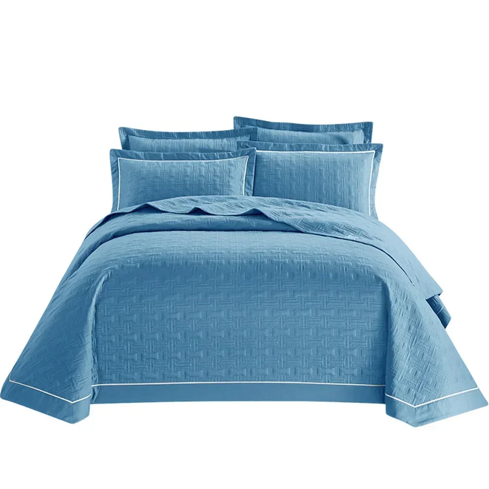 Decorbites™ Baumwoll-Tagesdecke-Bettüberwurf-Set mit dicker Steppung für luxuriöse Bettwäsche