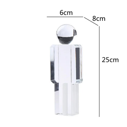 Decorbites™ Kristall-Mann-Statue Glasfigur Skulptur Wohnungsdekoration Ornamente