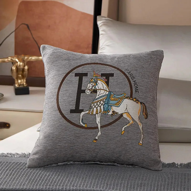 Decorbites™ Baumwoll-Hauslogo-Kissenbezug Deko-Kissenbezug Hausdekoration Fell Wohnzimmer