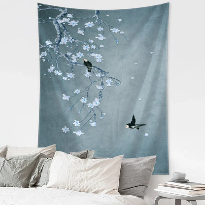 Decorbites™ Fliegender Kran Wandhänger Tapisserie für Zuhause Retro Wanddekoration