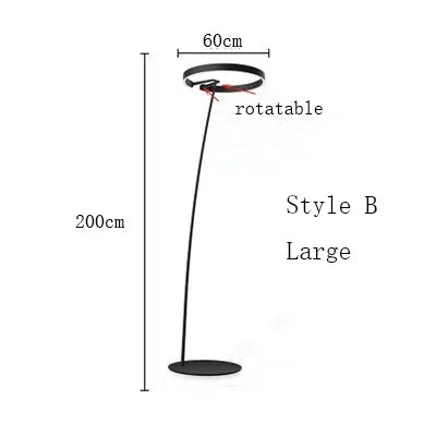 Decorbites™ kreisförmige Leucht-LED-Stehlampe für elegante Wohnräume