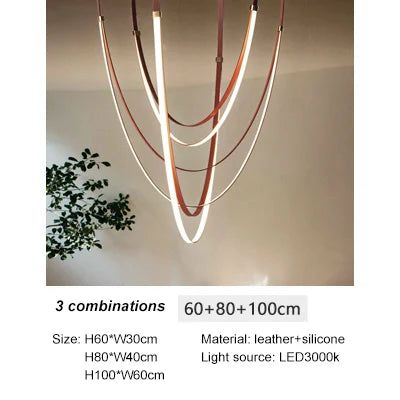 Decorbites™ Designer-Gürtel Leuchte Esszimmer Villa Wohnzimmer Kronleuchter