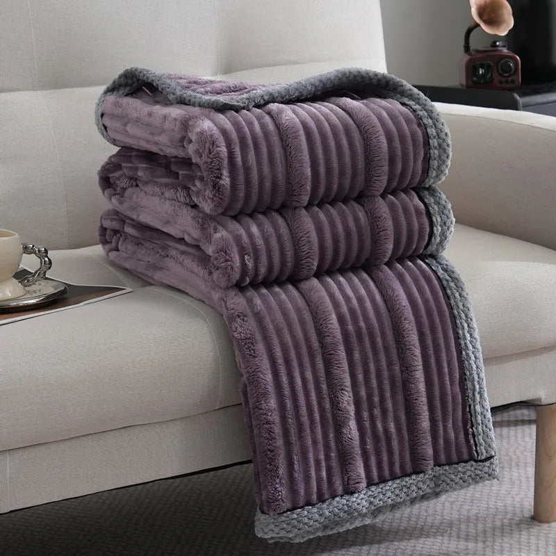 Decorbites™ Leichtes Luxus-Sofadecke für Herbst/Winter, gemütliche Decke für Büro und Schlafzimmer