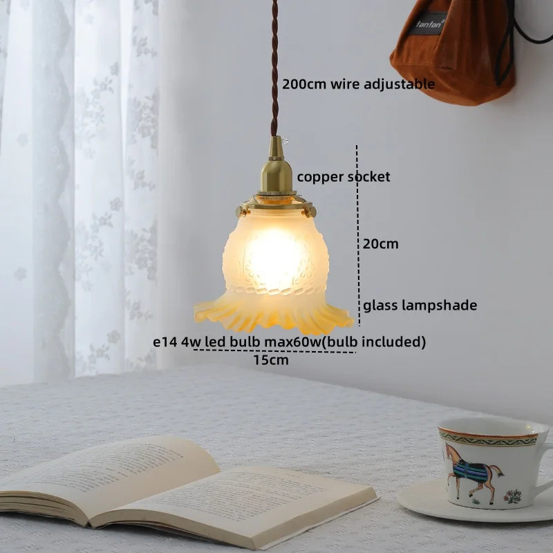 Decorbites™ Klar-Glas-LED-Kupfer-Hängelampe für moderne Heimdekoration.