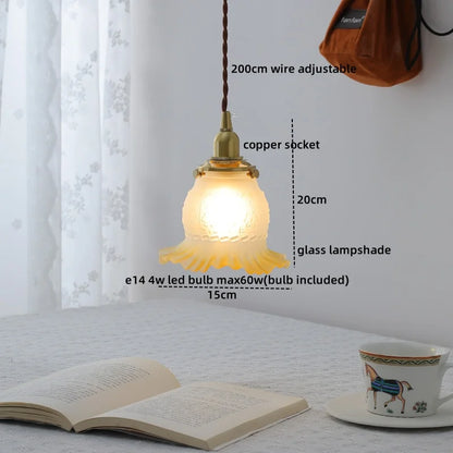 Decorbites™ Klar-Glas-LED-Kupfer-Hängelampe für moderne Heimdekoration.