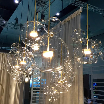 Decorbites™ Glas-Blase-LED-Kronleuchter: Stilvolle Deckenbeleuchtung für Ess- und Wohnzimmer