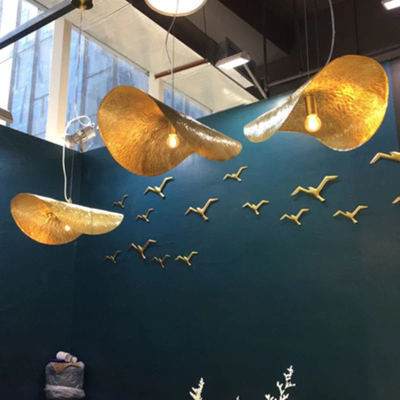 Decorbites™ Blatt Leuchte Kupfer Kronleuchter Pendellampe für Nachttisch Wohnzimmer Esszimmer Bar