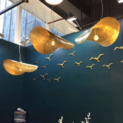 Decorbites™ Blatt Leuchte Kupfer Kronleuchter Pendellampe für Nachttisch Wohnzimmer Esszimmer Bar
