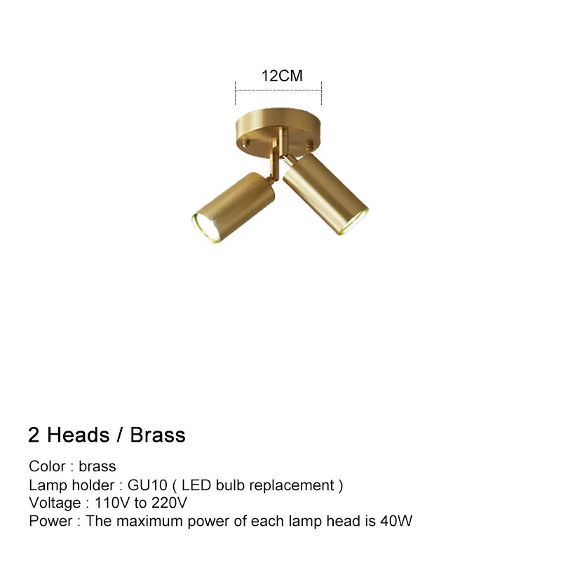 DecorBites™ Adjustable GU10 LED Ceiling Lights for Modern Kitchen and Dining Room