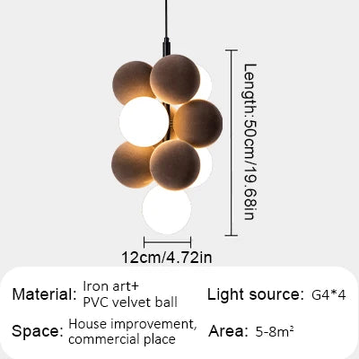 Decorbites™ Abstracta Hängeleuchte: Stilvolle Designer-Stoff-Leuchter für Zuhause, Büro und Essbereich