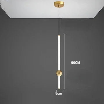 Decorbites™ Glasstab-Hängeleuchte - Moderne lange Hängelampe für Wohnzimmer, Schlafzimmer & Laden