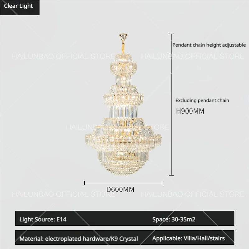 Decorbites™ Kristall-Leuchter: Villa High Wohnzimmer Luxusbeleuchtung
