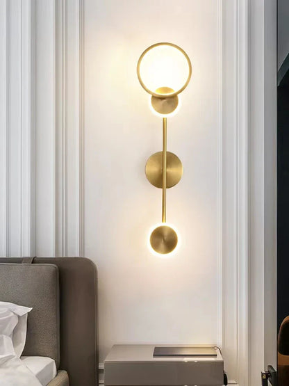 Decorbites™ Messing-LED-Wandleuchte: Moderne nordische Dekor-Wandleuchte für Küche, Schlafzimmer, Wohnzimmer