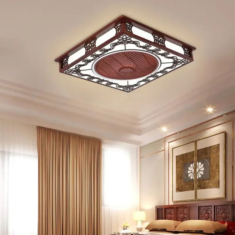 Decorbites™ integrierter unsichtbarer Deckenventilator-Lampen-Kronleuchter für Wohnzimmer, Esszimmer, Schlafzimmer