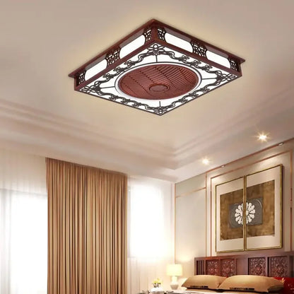 Decorbites™ integrierter unsichtbarer Deckenventilator-Lampen-Kronleuchter für Wohnzimmer, Esszimmer, Schlafzimmer
