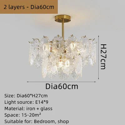 Decorbites™ Elegante Glas-Lüster mit LED-Lichtern für die Raumdekoration