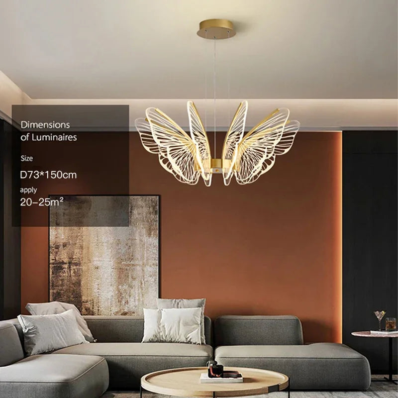 Modern Butterfly Chandelier Set