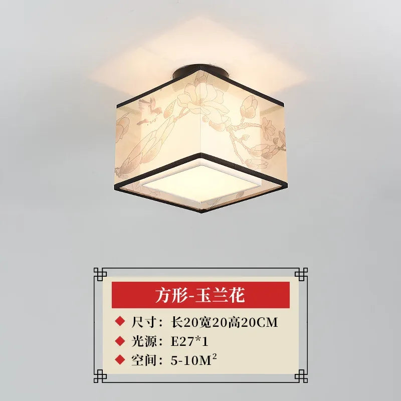 Decorbites™ Lotus Chinesische Kronleuchter Deckenlampe Einfaches Korridor-Gemälde LED-Beleuchtung