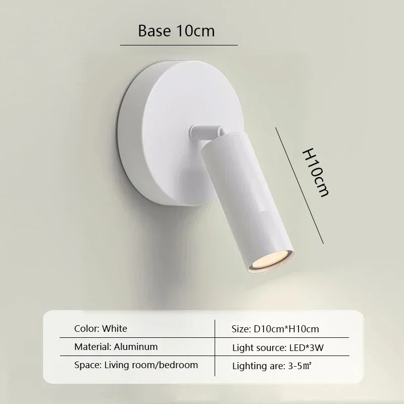 Gold Rotatable Aluminum Wall Lamp 2-Head