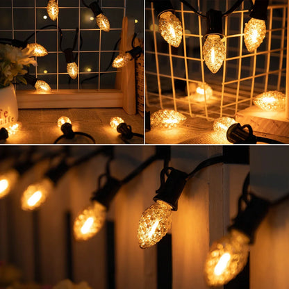 Decorbites™ Diamant-Lüster LED-Lampen 7W C7 Kerzenleuchter-Sockel Dekor-Edison-Birnen
