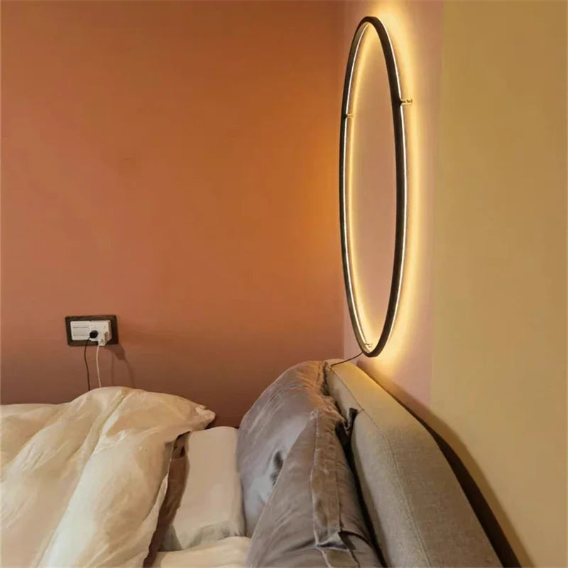 Decorbites™ Designerring LED Wandlampe: Minimalistische nordische Dekorlampe für die Atmosphäre im Wohnzimmer.