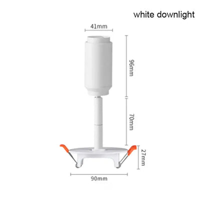 DecorBites™ Adjustable Beam LED Ceiling Lamp with Multi-Angle Track Lighting
