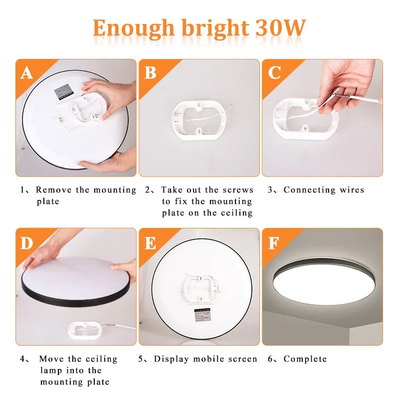 DecorBites™ LED Ceiling Light Bathroom Chandelier Panel Fixture for Home Decor Lighting