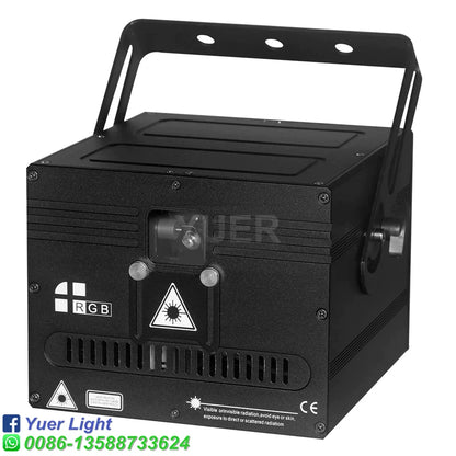 Decorbites™ 4W 3D-Animations-Laserlicht DJ-Scanner für Club, Disco, Party und Bühne